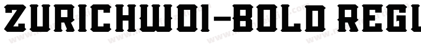 ZurichW01-Bold Regul字体转换